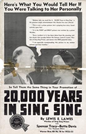 Pressbook for 20,000 Years in Sing Sing  (1932)