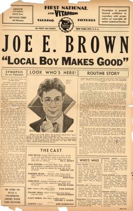 Pressbook for Local Boy Makes Good  (1931)