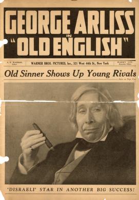 Pressbook for Old English  (1930)