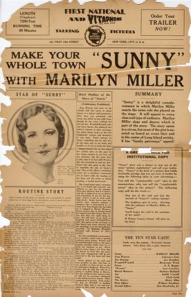 Pressbook for Sunny  (1930)